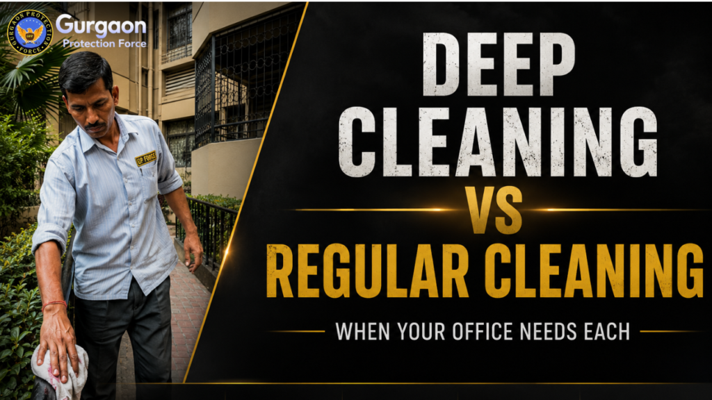 Deep Cleaning vs Regular Cleaning: When Your Office Needs Each