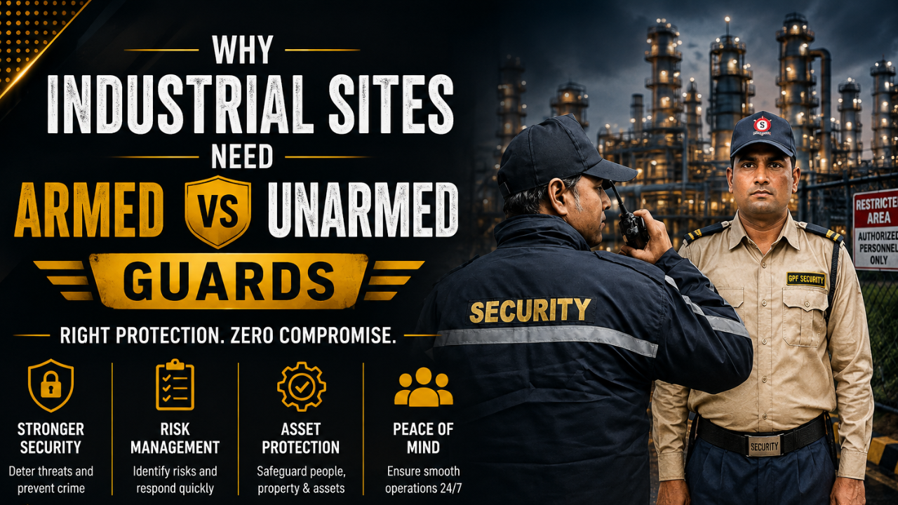 Why Industrial Sites Need Armed vs Unarmed Guards